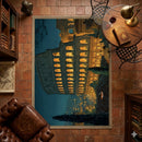 The Colosseum In Rome Rectangular Area Rug