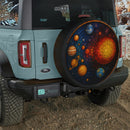 The Galaxy Solar System Stained Glass Jeep Car Spare Tire Cover