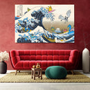 The Great Wave Pokemon Japan - Living Room - Canvas Wall Art - Print - Wall Decor