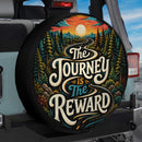 The Journey Is The Reward Car Spare Tire Cover