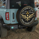 The Legend Of Zelda Power Courage Car Spare Tire Cover With Camera Hole