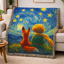 The Little Prince Starry Night Woven Throw Blanket