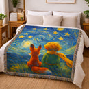 The Little Prince Starry Night Woven Throw Blanket