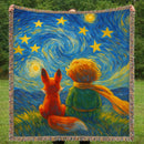 The Little Prince Starry Night Woven Throw Blanket