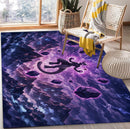 The Pokemon Mewtwo Aura Rectangular Area Rug