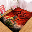 The Shadow Of The Red Gundam Rectangular Area Rug