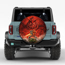 The Shadow Of The Red Gundam Car Spare Tire Cover