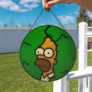 The Simpson Hide Stained Glass Suncatcher