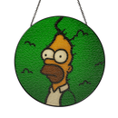 The Simpson Hide Stained Glass Suncatcher