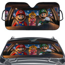 Mario Luigi And Peach Custom Car Windshield Sunshades