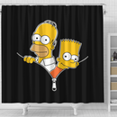 The Simpson Family Zipper Shower Curtain