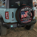 US Army Flag Stands For Freedom Car Spare Tire Cover