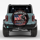 US Army Flag Stands For Freedom Car Spare Tire Cover
