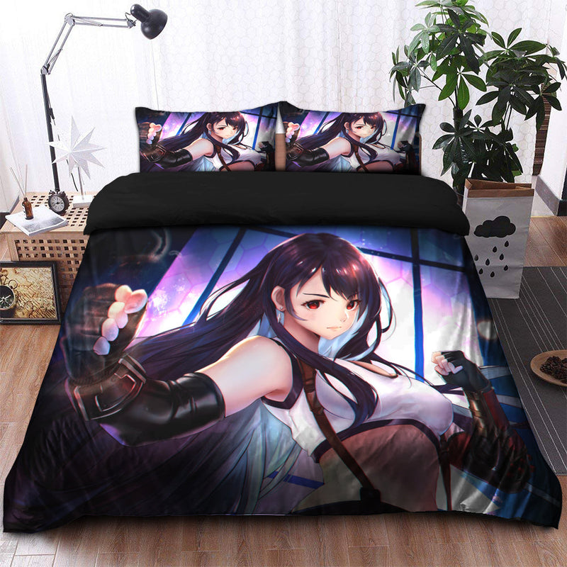 Tifa Lockhart Final Fantasy Bedding Set Duvet Cover And 2 Pillowcases Nearkii