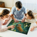 Lotus Lake Tiger Jigsaw Puzzle