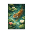 Lotus Lake Tiger Jigsaw Puzzle