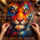 Tiger Digital Painting Jigsaw Puzzle