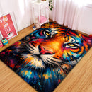 Tiger Digital Painting Rectangular Area Rug