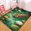 Tiger Swimming Rectangular Area Rug