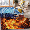 Todoroki My Hero Academia Moon Rectangular Area Rug