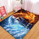 Todoroki My Hero Academia Moon Rectangular Area Rug