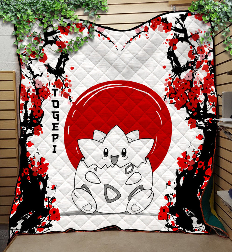 Togepi Pokemon Japan Style Quilt Blanket