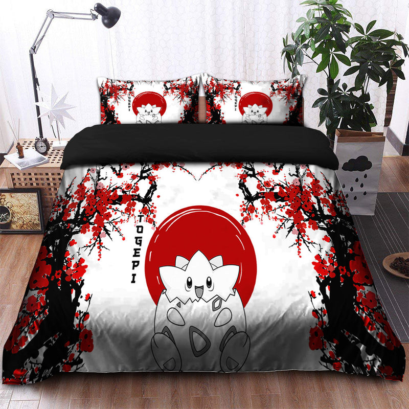 Togepi Pokemon Japan Style Bedding Set Duvet Cover And 2 Pillowcases