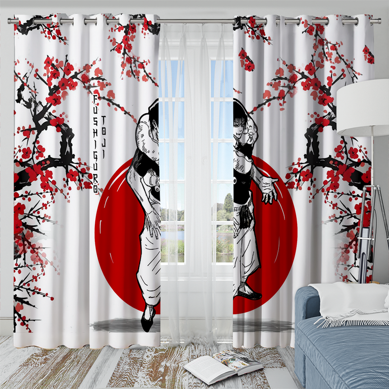 Toji Jujutsu Kaisen Anime Japan Style Window Curtain