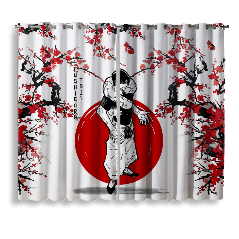 Toji Jujutsu Kaisen Anime Japan Style Window Curtain