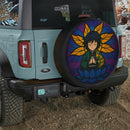 Yoga Meditation Mandala Tomioka Giyu Demon Slayer Stained Glass Jeep Car Spare Tire Cover