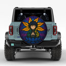 Yoga Meditation Mandala Tomioka Giyu Demon Slayer Stained Glass Jeep Car Spare Tire Cover