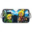 Toon Link x Tetra The Legend of Zelda The Wind Wake Car Auto Sunshades