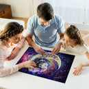 Toothless And Light Fury Moon Galaxy Jigsaw Puzzle