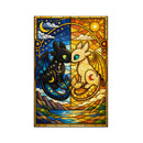 Toothless And Light Fury Stained Glass Jigsaw Puzzle