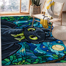 Toothless the Night Fury Rectangular Area Rug