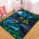Toothless the Night Fury Rectangular Area Rug