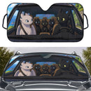 Toothless x Light Fury x Night Lights How to Train Your Dragon Car Auto Sunshades