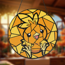 Torchic Pokemon Stained Glass Suncatcher