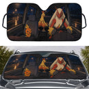 Torchic x Combusken x Blaziken Pokemon Car Auto Sunshades