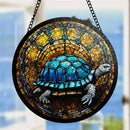 Tortoise Round Stained Glass Suncatcher