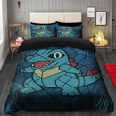 Totodile Stained Glass Bedding Set