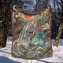 Totodile Croconaw Feraligatr Pokemon Japan Style Woven Throw Blanket