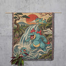 Totodile Croconaw Feraligatr Pokemon Japan Style Woven Throw Blanket