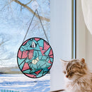 Totodile Pokemon Stained Glass Suncatcher
