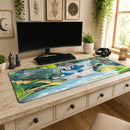 Totodile Watercolor Art Cute Desk Mat