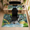 Totodile Watercolor Art Cute Desk Mat