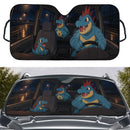 Totodile x Croconaw x Feraligatr Pokemon Car Auto Sunshades