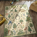Totoro Ghibli Inspired Rectangular Area Rug
