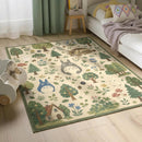 Totoro Ghibli Inspired Rectangular Area Rug