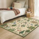Totoro Ghibli Inspired Rectangular Area Rug